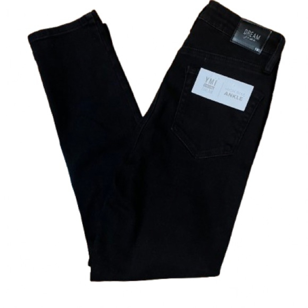 NWT YMI Vintage Dream High Rise Ankle Jeans in Black Size 27